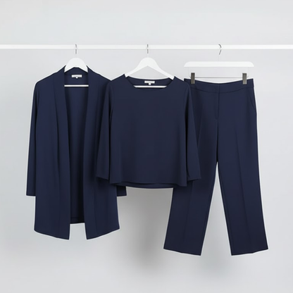 Elegante conjunto de 3 piezas con caída fluida – Lunara™