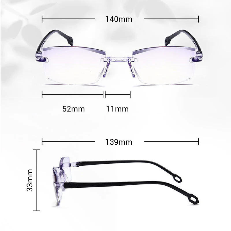 VisionGuard – Gafas de lectura de doble uso Sapphire antirreflejante de luz azul