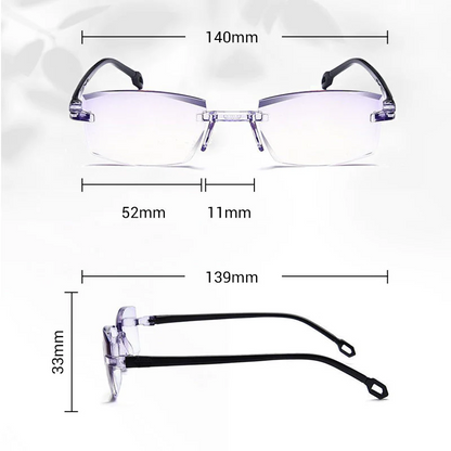 VisionGuard – Gafas de lectura de doble uso Sapphire antirreflejante de luz azul