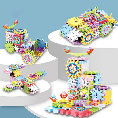 BrainBoost Builders – Montessori-Zahnrad-Bausteine