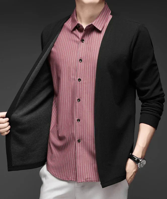 Gianluigi™ – Camisa Cárdigan 2 en 1 de Corte Italiano