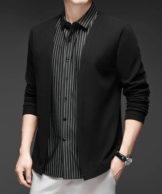 Gianluigi™ – Camisa Cárdigan 2 en 1 de Corte Italiano
