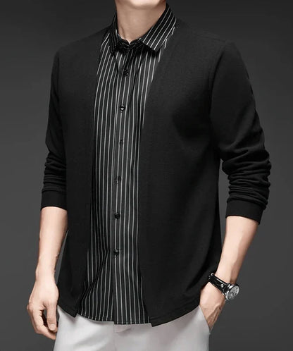 Gianluigi™ – Camisa Cárdigan 2 en 1 de Corte Italiano