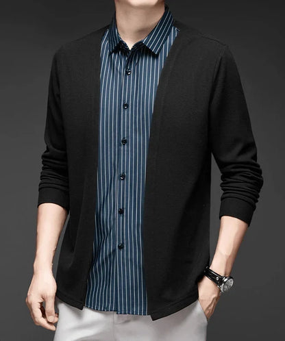 Gianluigi™ – Camisa Cárdigan 2 en 1 de Corte Italiano