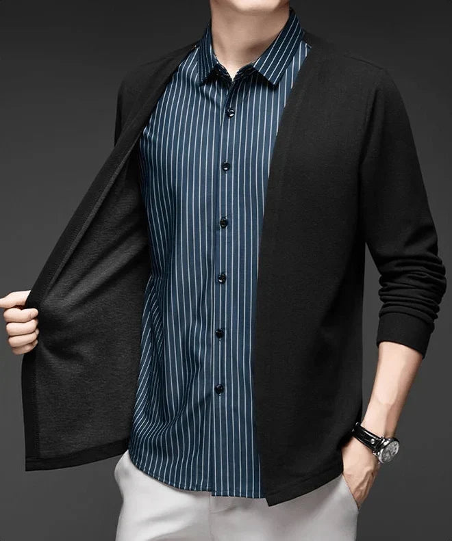 Gianluigi™ – Camisa Cárdigan 2 en 1 de Corte Italiano