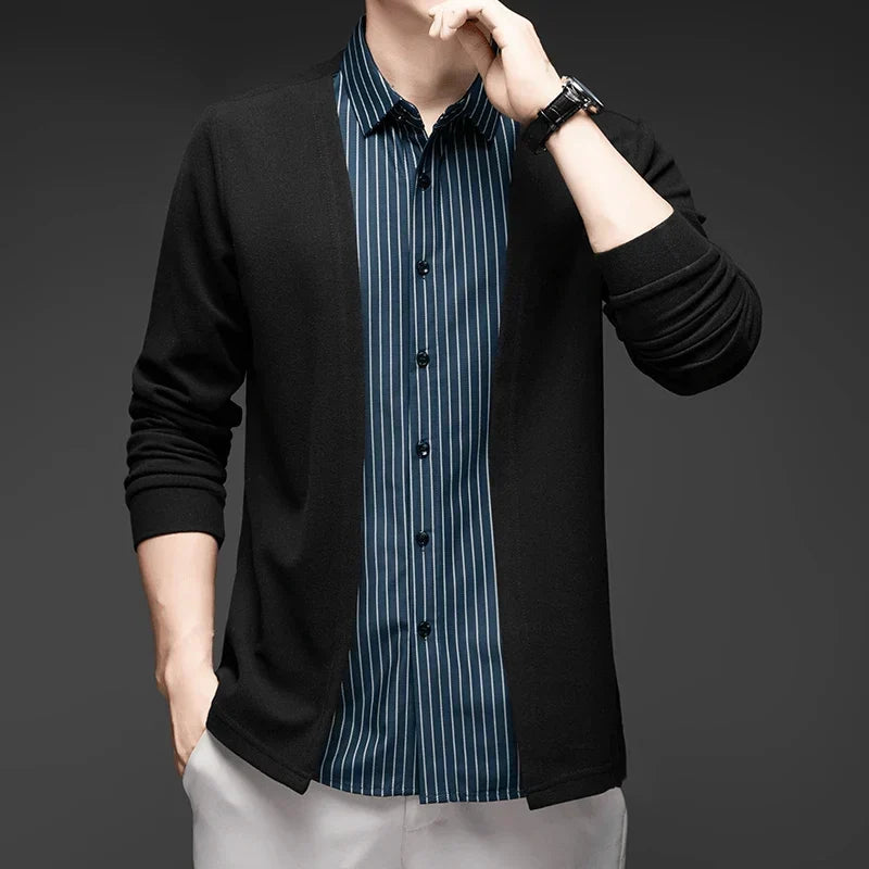 Gianluigi™ – Camisa Cárdigan 2 en 1 de Corte Italiano