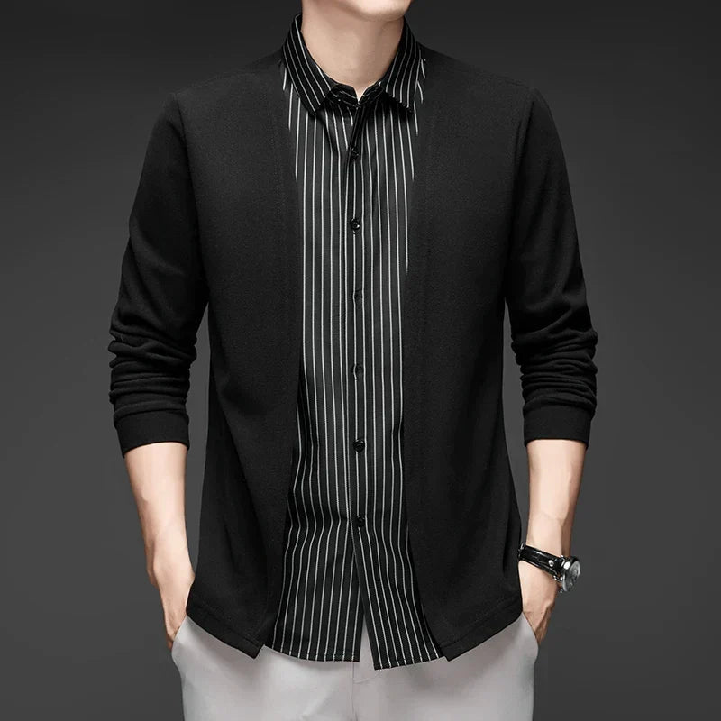 Gianluigi™ – Camisa Cárdigan 2 en 1 de Corte Italiano