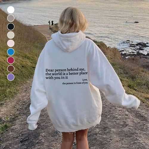 Sudadera WarmWords: bondad que puedes vestir