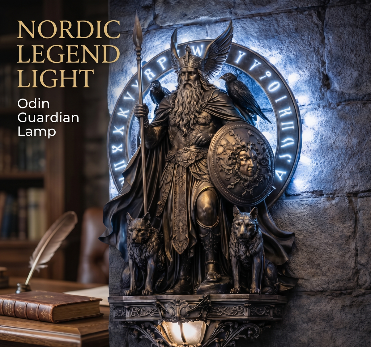 Nordic Legend Light – Lámpara Guardián Odín