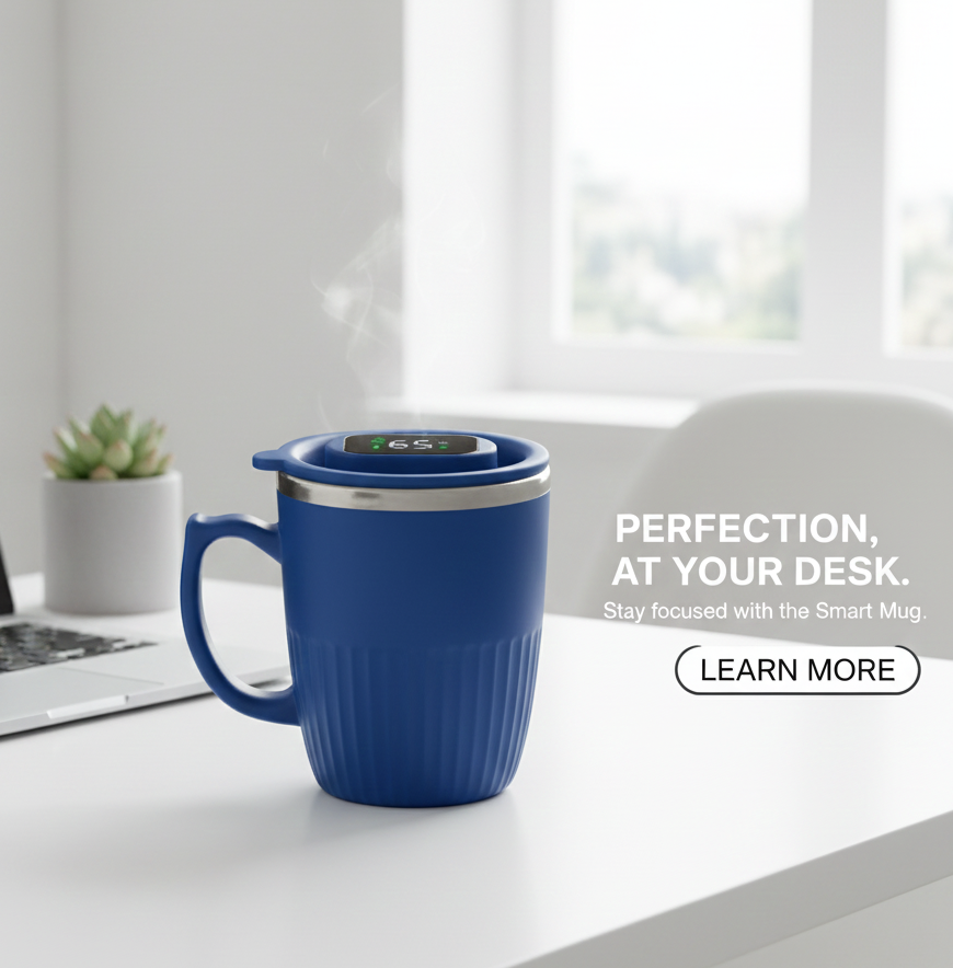 ThermoGlow – Taza con pantalla LED de temperatura