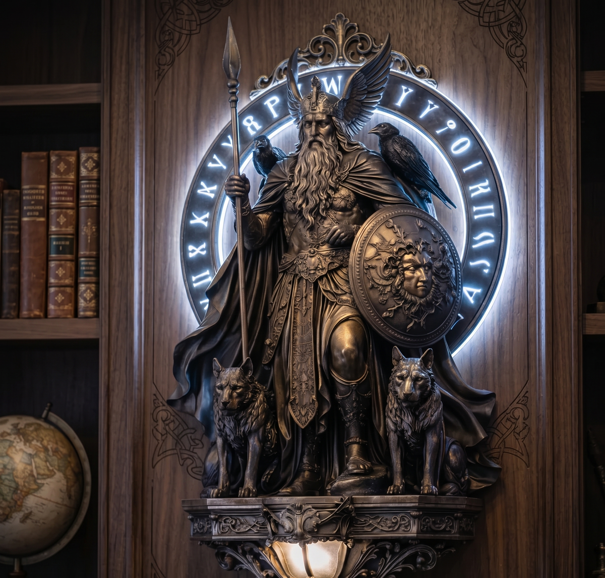 Nordic Legend Light – Lámpara Guardián Odín