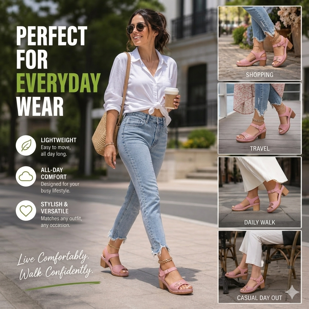 CharmStride – Sandalias elegantes y cómodas