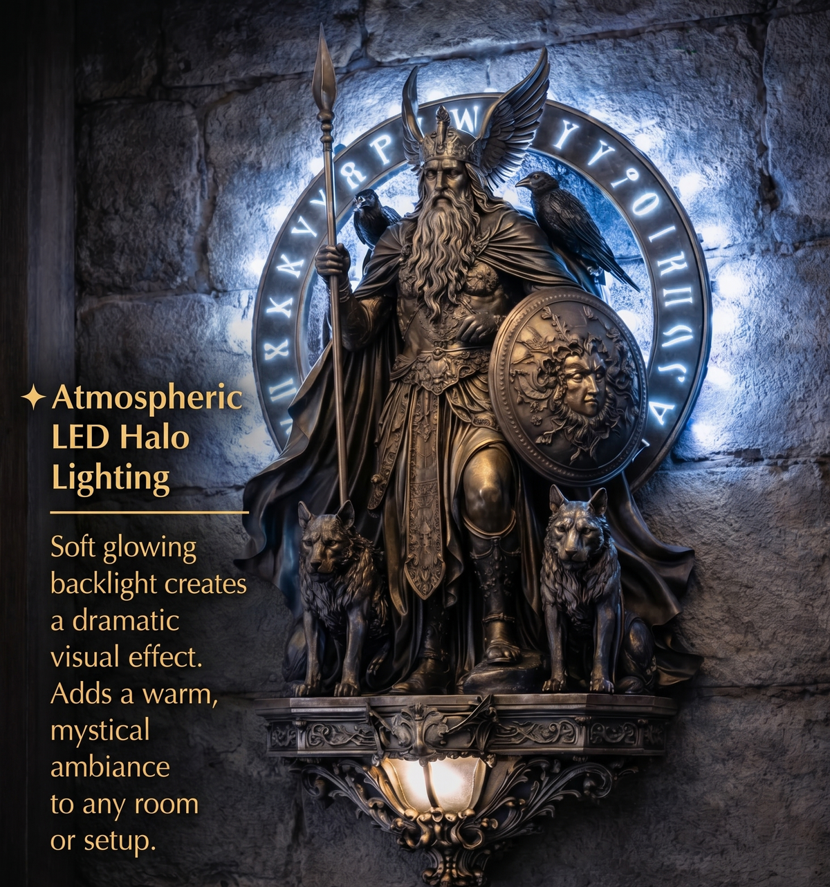Nordic Legend Light – Lámpara Guardián Odín