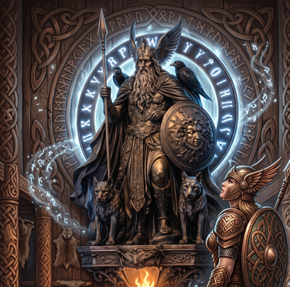 Nordic Legend Light – Lámpara Guardián Odín