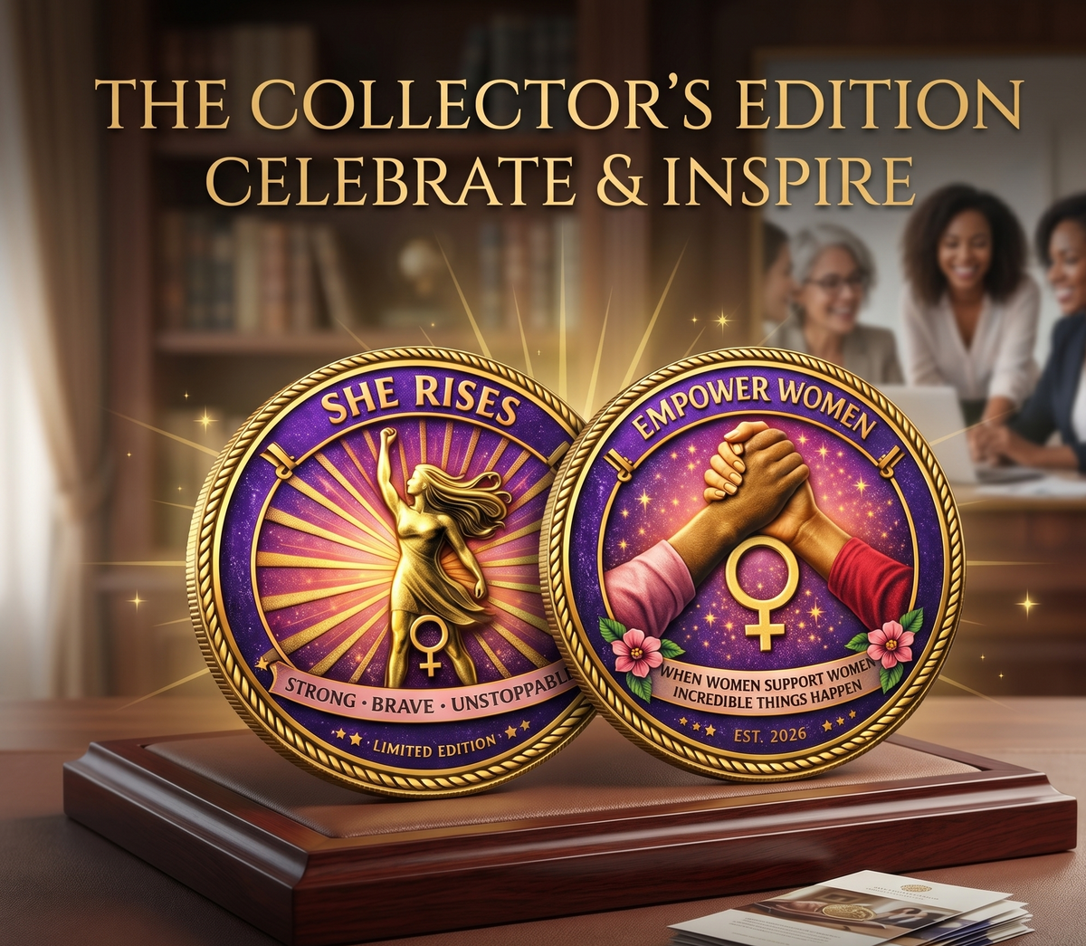 RadiantRise – Moneda de colección Legado de Mujeres Inspiradoras