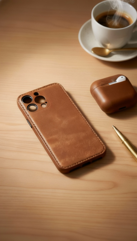 PrestigeGrip – Funda de cuero cosida a mano