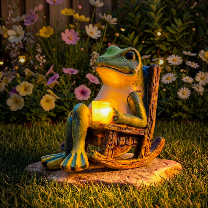 FrogGlow – Solar-Gartenleuchte Frosch