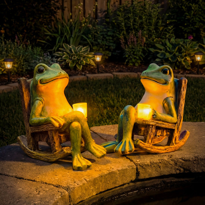 FrogGlow – Solar-Gartenleuchte Frosch