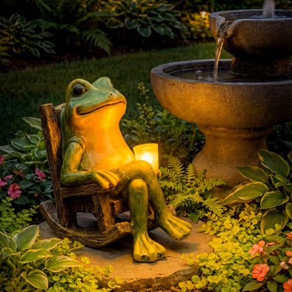 FrogGlow – Solar-Gartenleuchte Frosch