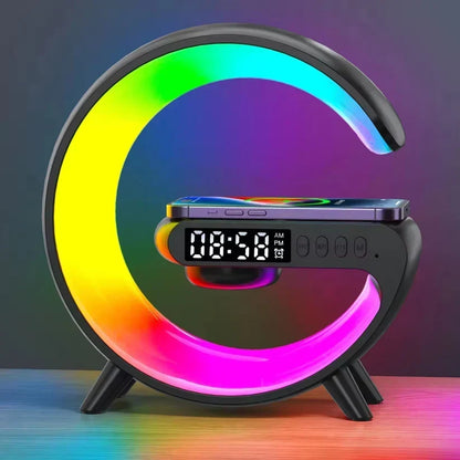 GlowG – Altavoz de carga inalámbrica RGB con forma de G