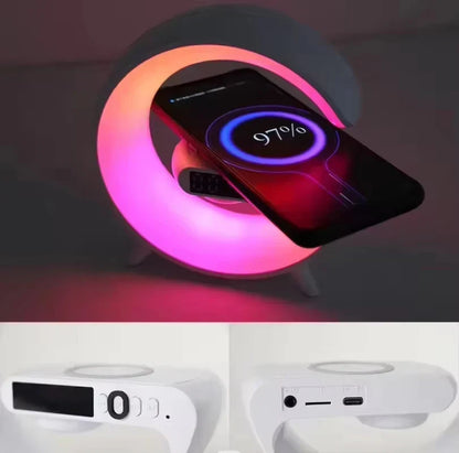 GlowG – Altavoz de carga inalámbrica RGB con forma de G