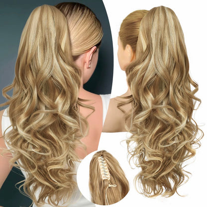 LunaLocks – Extensión de cola de caballo con ondas glamurosas