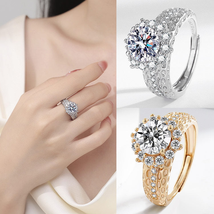 RoyalArrow – Anillo con ocho corazones y flechas