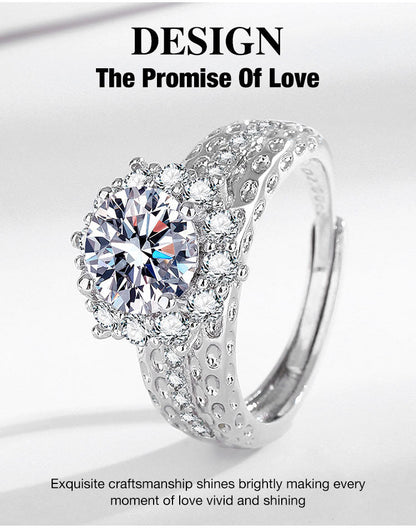 RoyalArrow – Anillo con ocho corazones y flechas
