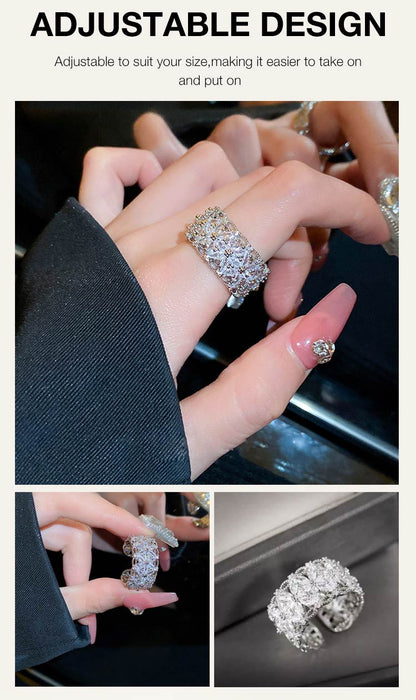 BloomVera – Zertifizierter Moissanit-Blumen-Statement-Ring