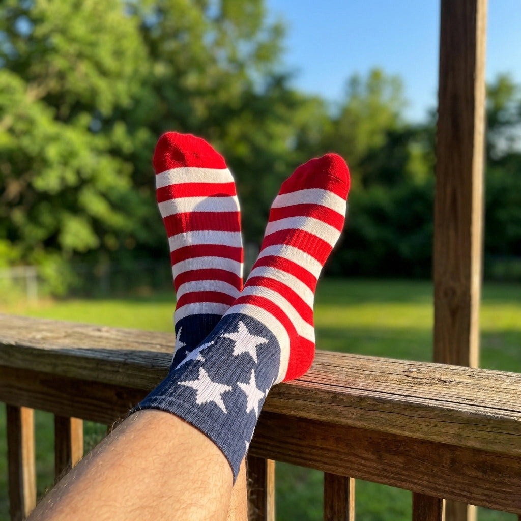 StarStripe – Calcetines patrióticos con la bandera estadounidense