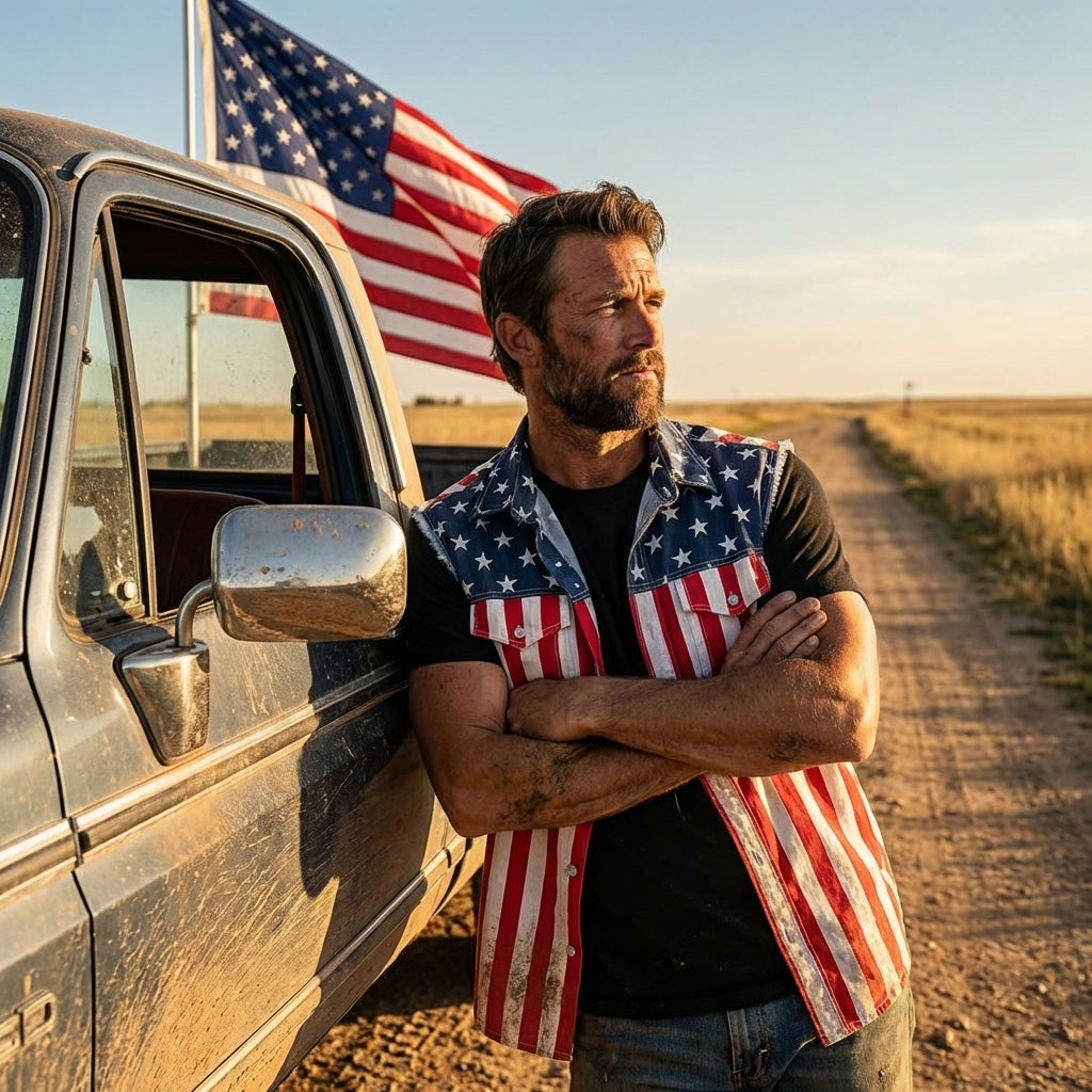 LibertyVest – Chaleco patriótico con la bandera estadounidense