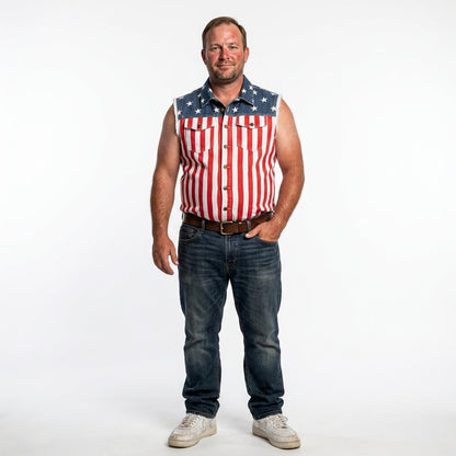 LibertyVest – Chaleco patriótico con la bandera estadounidense