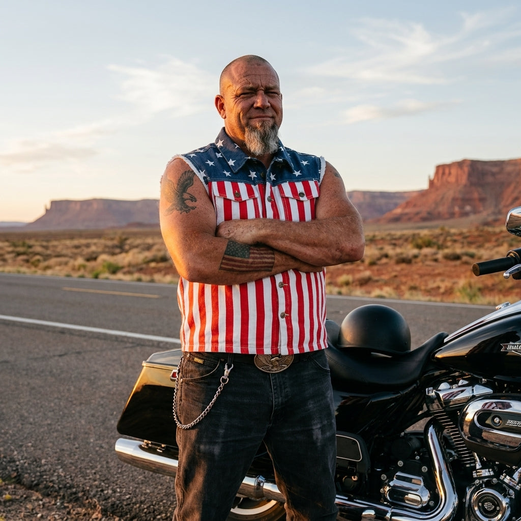 LibertyVest – Chaleco patriótico con la bandera estadounidense