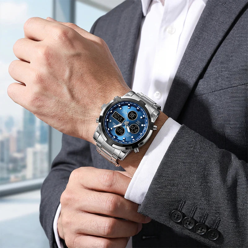 IronPulse – Reloj deportivo analógico y digital táctico