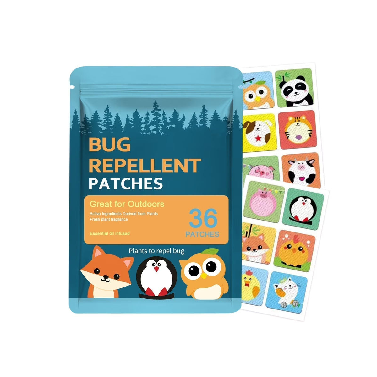 BuzzAway – Mückenschutz-Sticker für Kinder (36 Stück)
