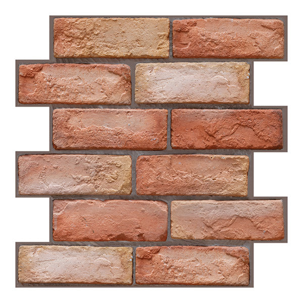 BrickCraft - Papel pintado autoadhesivo 3D con diseño de ladrillo