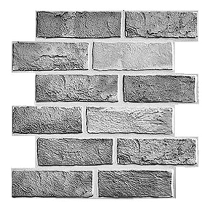 BrickCraft - Papel pintado autoadhesivo 3D con diseño de ladrillo