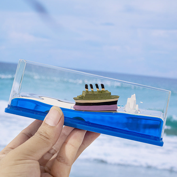 🔥Gran oferta🛳️⚓Adornos a la deriva del Perla Negra Hundido y el Titanic