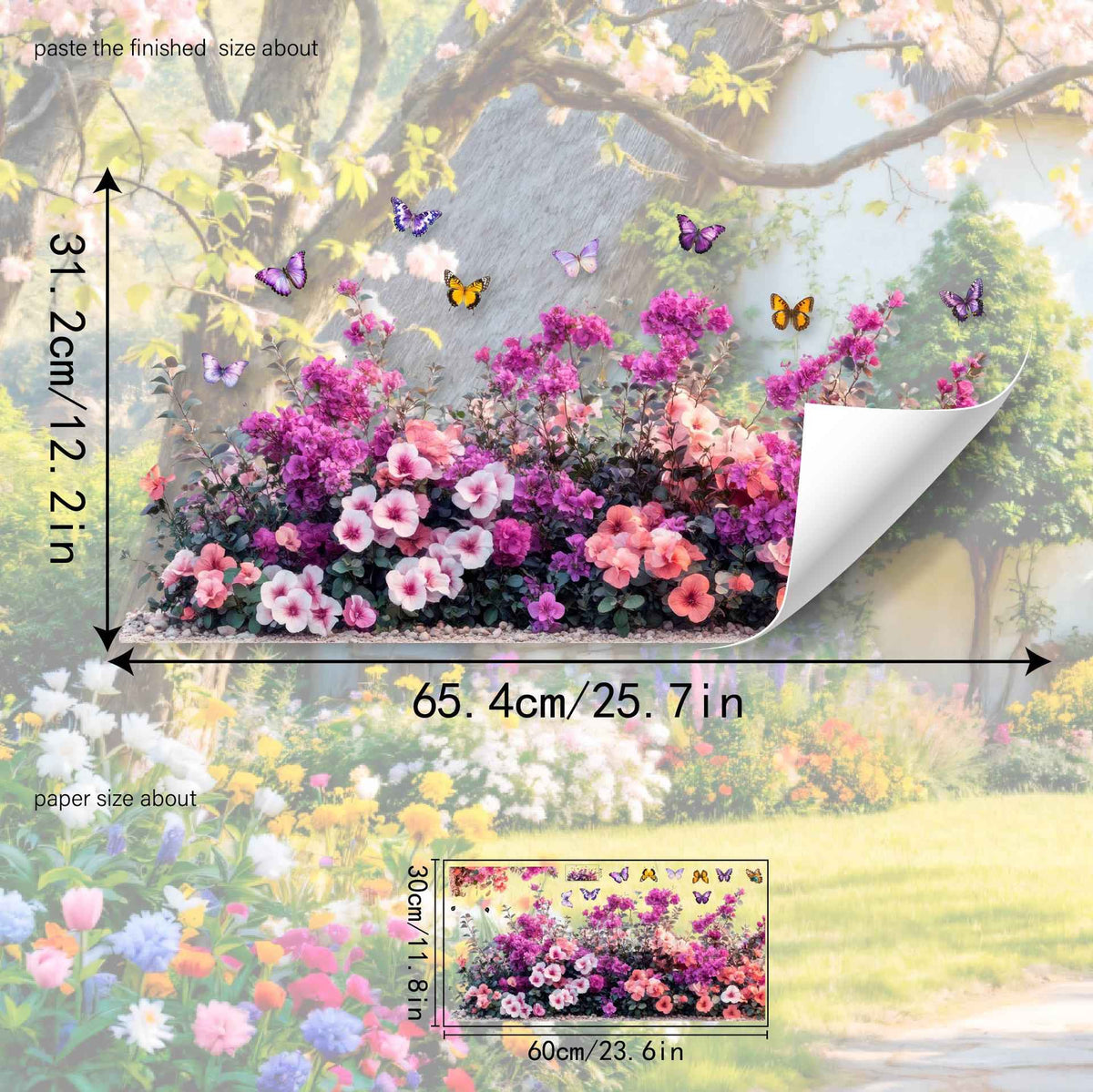 FloraGlow – Vinilo Decorativo de Flores Vibrantes para Ventana