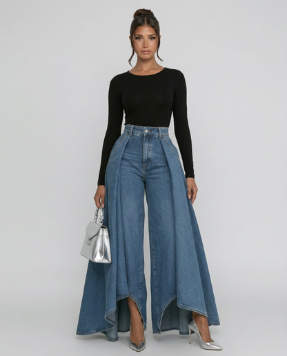 DreamDrape - Pantalones Fluidos de Pierna Ancha