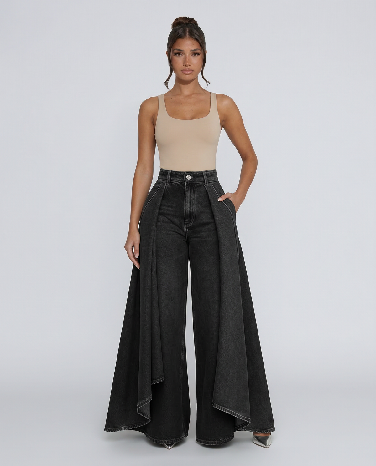 DreamDrape - Pantalones Fluidos de Pierna Ancha