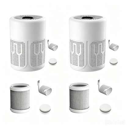 PureBreathe - Purificador de aire inteligente con filtro y tabletas de aromaterapia
