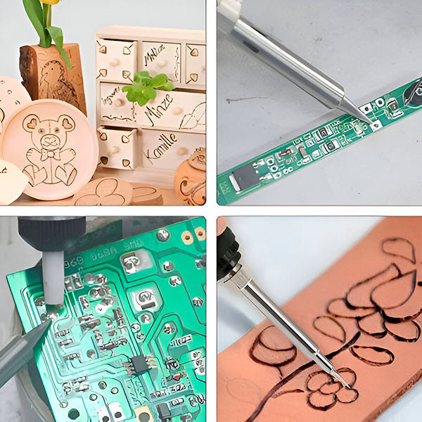 FlameForge – Kit de herramientas de pirograbado de precisión para madera