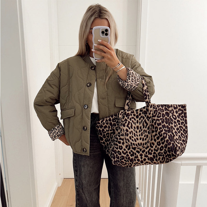 Chaqueta de leopardo para mujer | ALEVITA