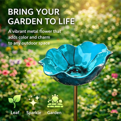 BloomForge – Handgefertigter Blumen-Gartenstecker aus Metall