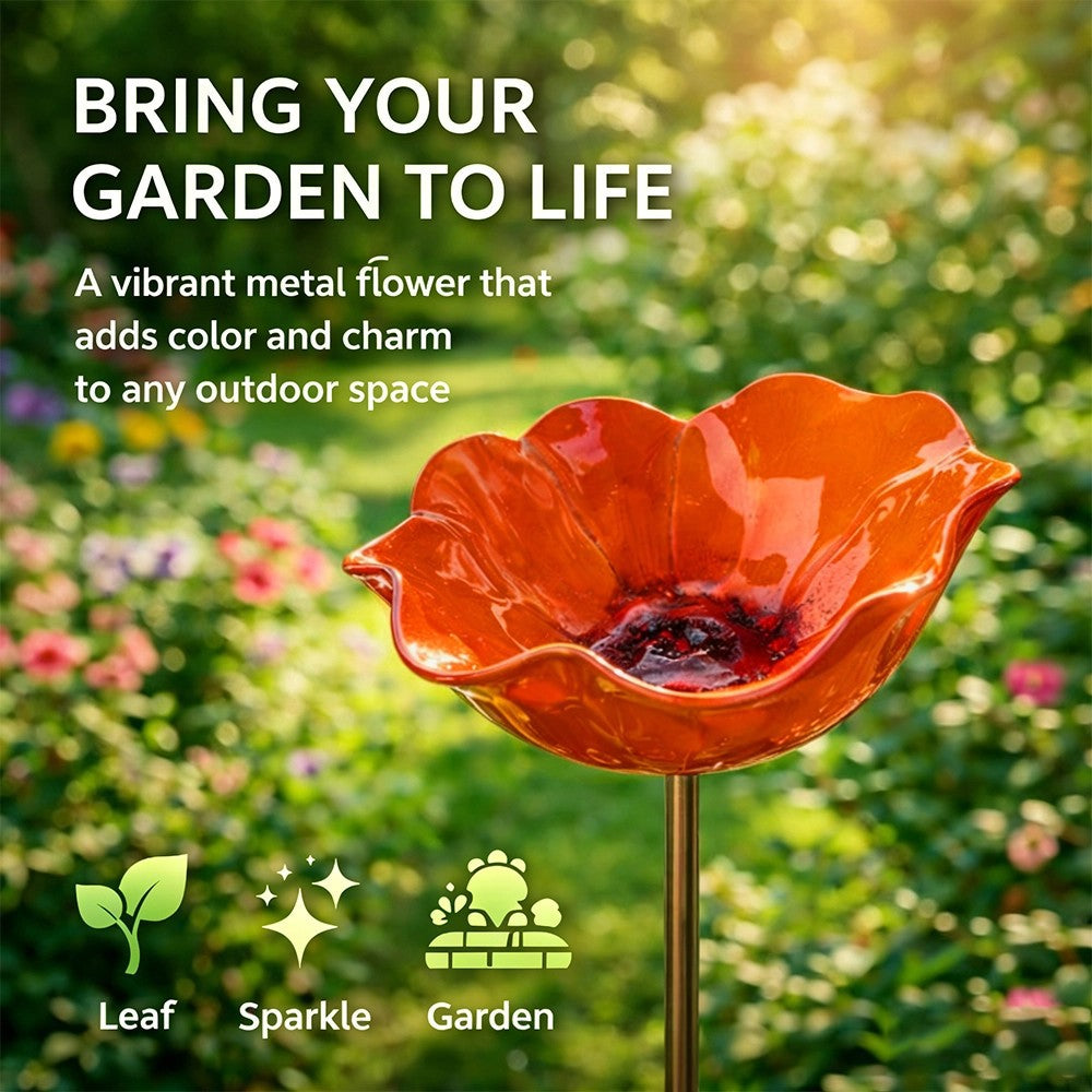 BloomForge – Handgefertigter Blumen-Gartenstecker aus Metall