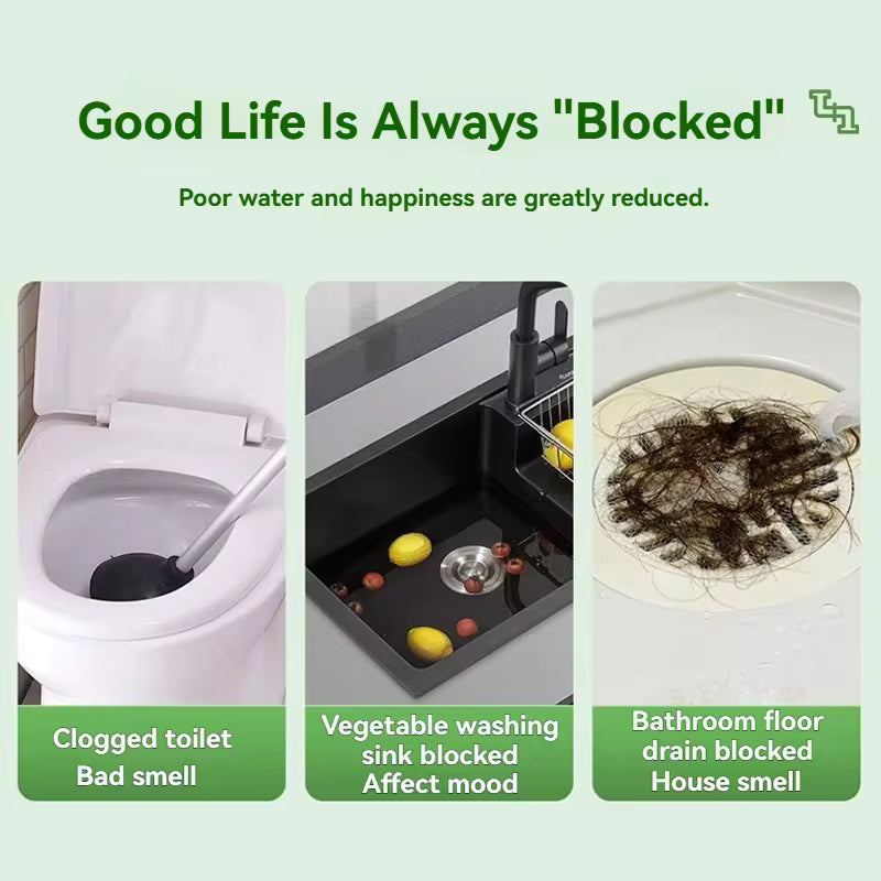 FlowFix – Limpiador de tuberías para desatascar rápido