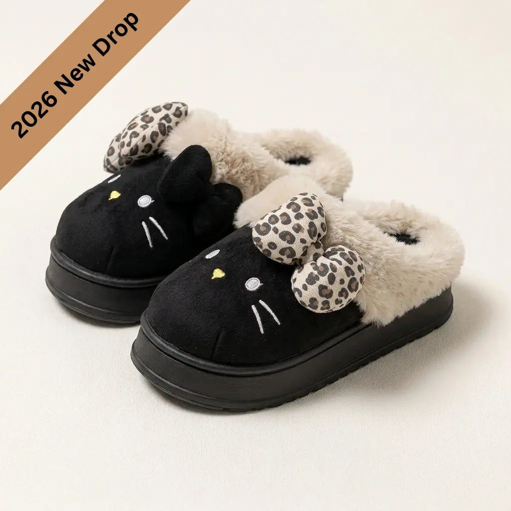 CozyKitty – Stilvolle Plüsch-Hausschuhe