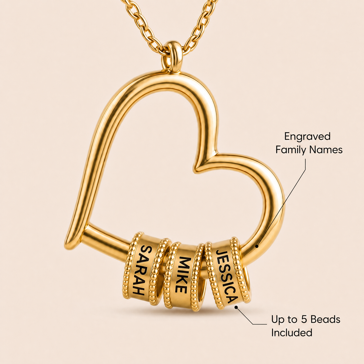 HeartLegacy – Personalisierte Familien-Liebeshalskette