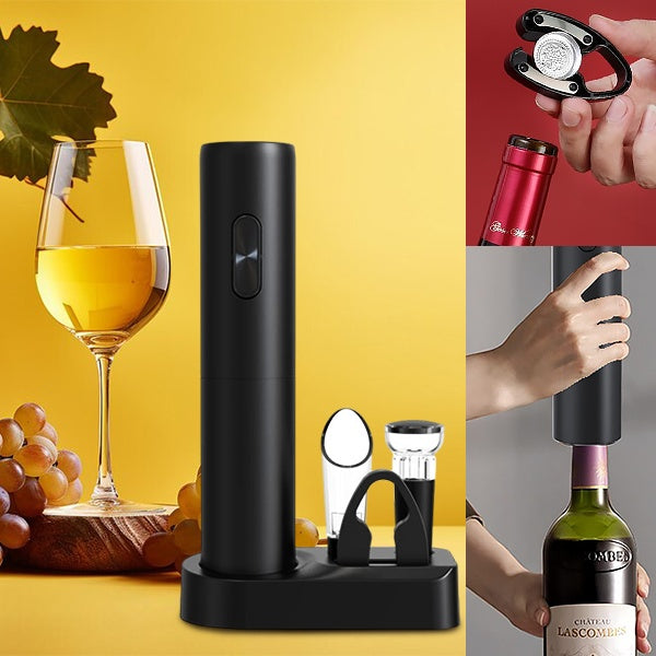 CorkEase – Set de Accesorios Eléctricos de Lujo para Vino
